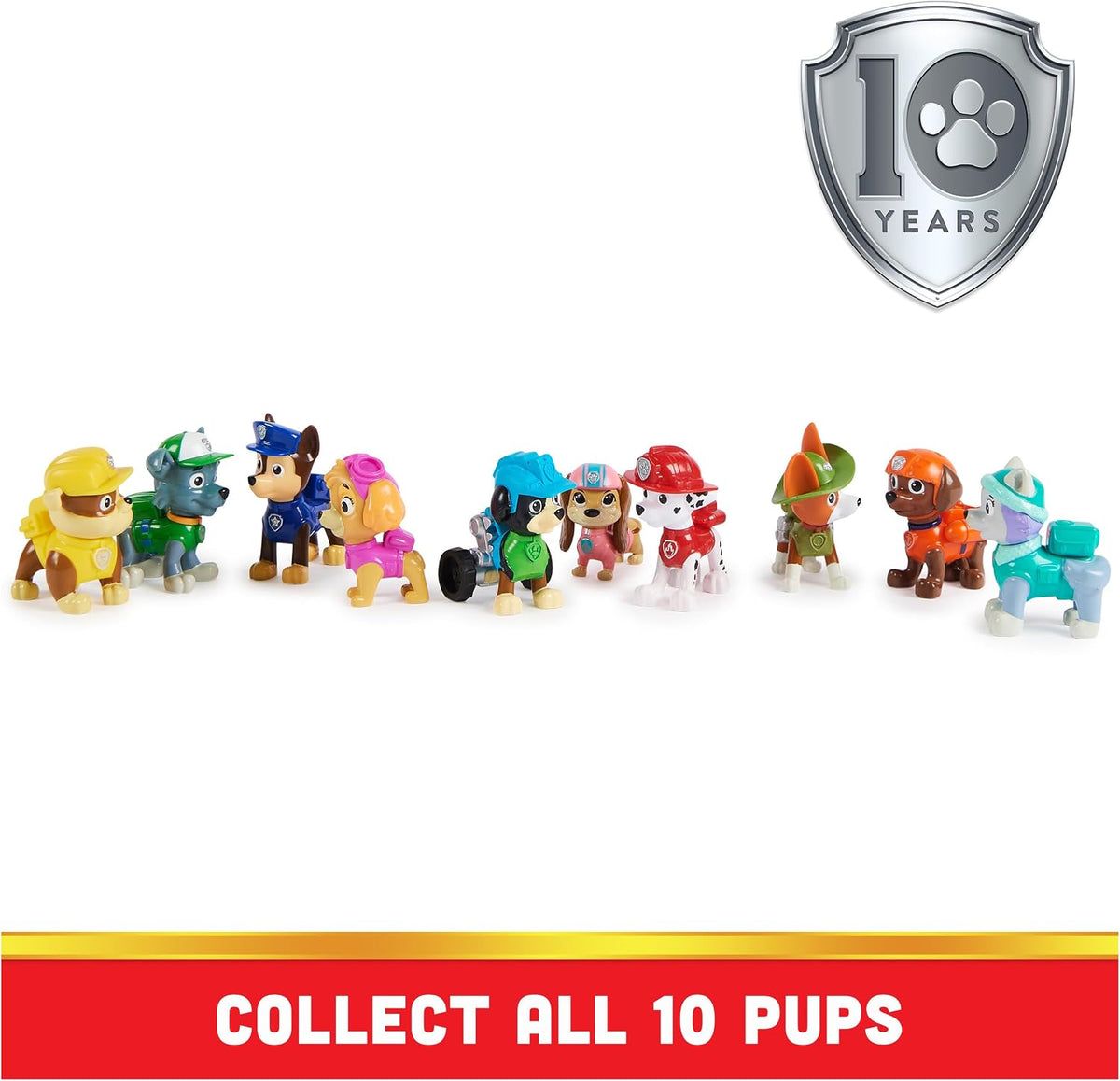 10 piece PAW Patrol action figure gift set