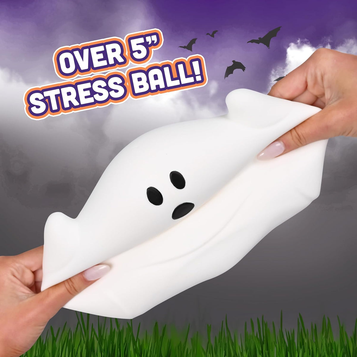 Hauntingly cute squishy ghost sensory toy