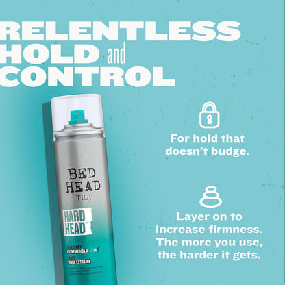 TIGI Hard Head salon strength styling spray