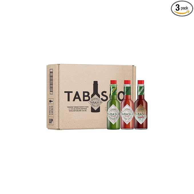 TABASCO hot sauce variety pack three 5 oz bottles