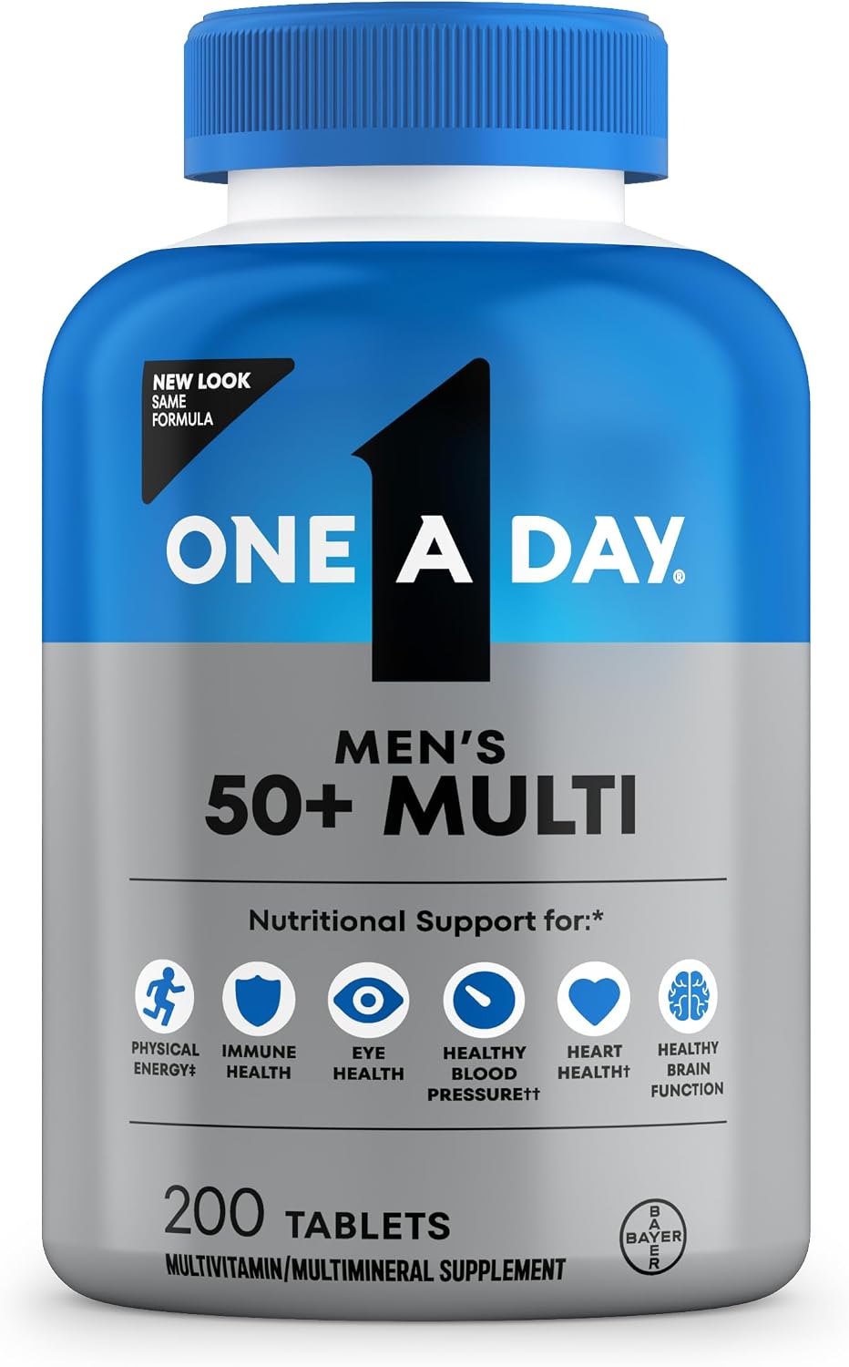Men’s 50 plus daily multivitamin tablets
