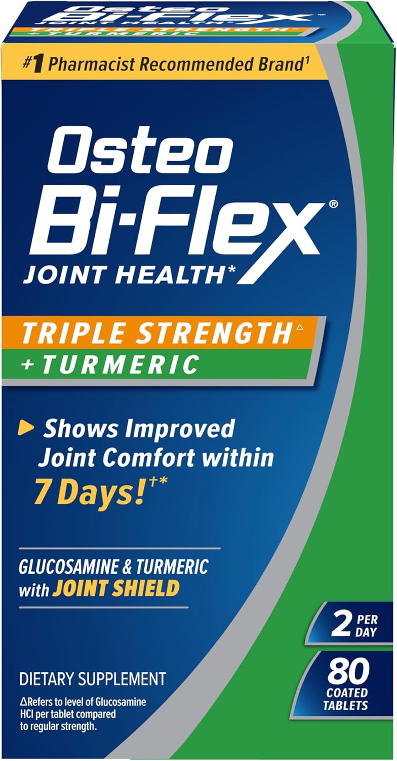 Osteo Bi-Flex joint health supplement with turmeric extract