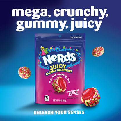 NERDS Juicy Gummy Clusters fruity candy pack