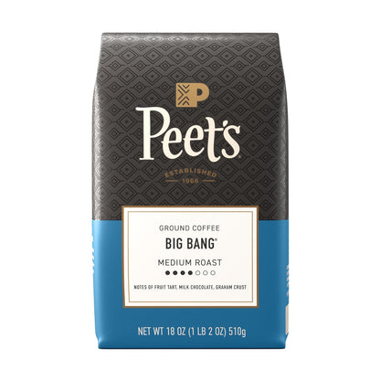 Peet's Big Bang ground coffee bag front view