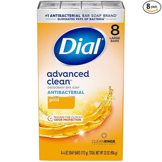 Dial Gold antibacterial deodorant bar soap 8-pack
