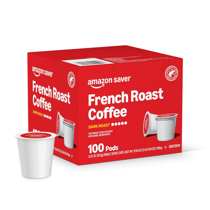 100 count Happy Belly dark roast coffee pods