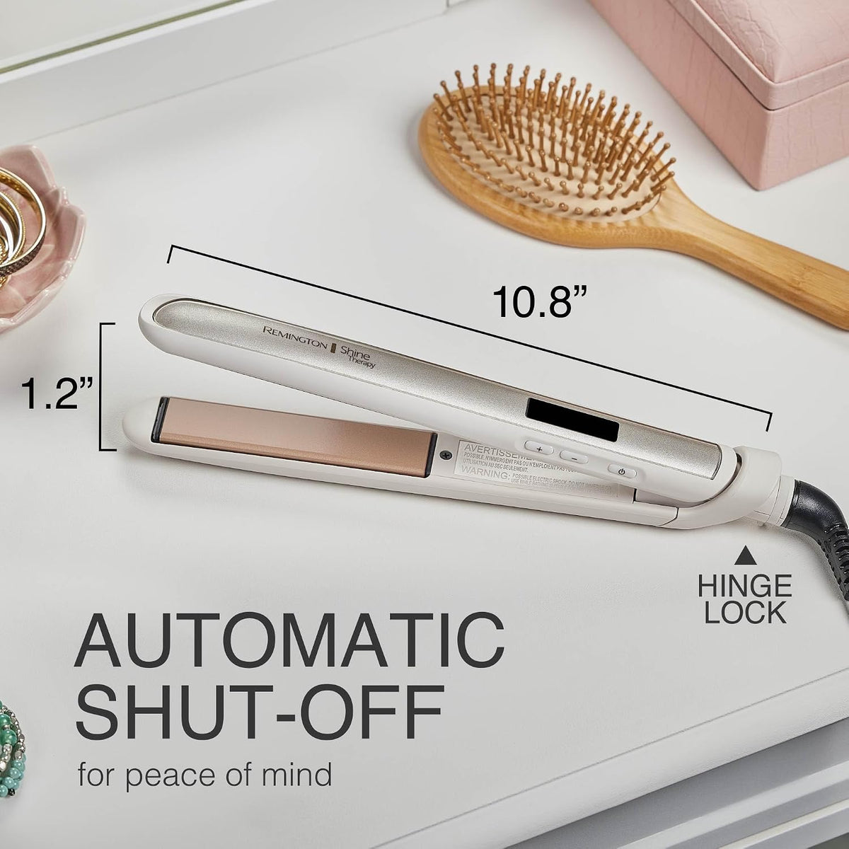 Remington travel-friendly hair straightener flat iron