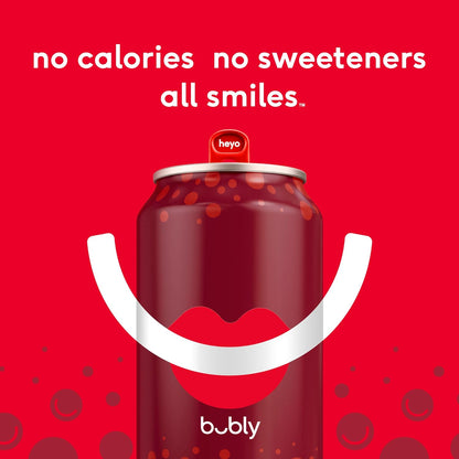 Bubly 0 calorie sparkling water Bellini Bliss