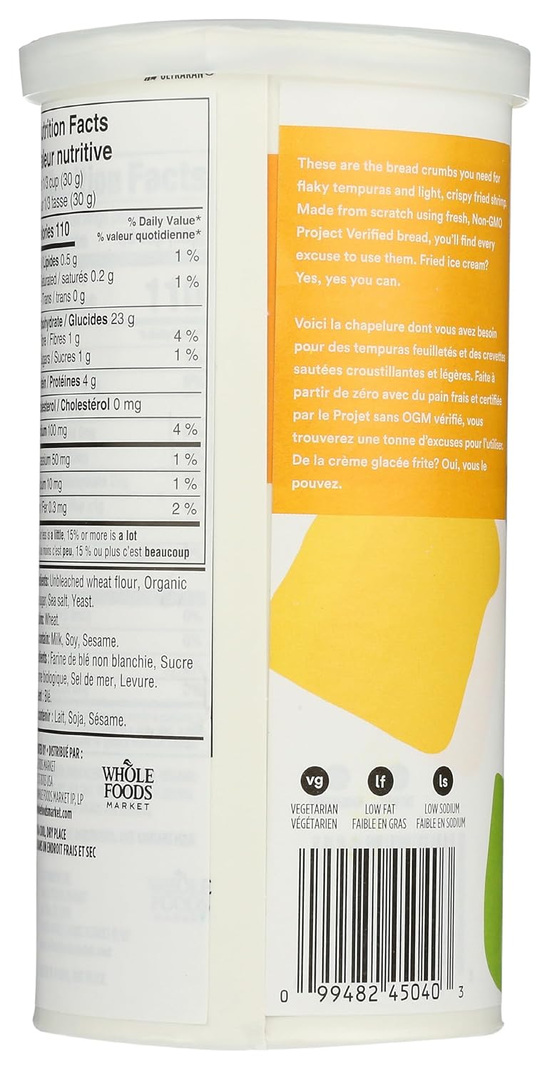 8 ounce package of panko bread crumbs for cooking