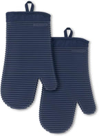 KitchenAid Ink Blue silicone oven mitt 2-pack