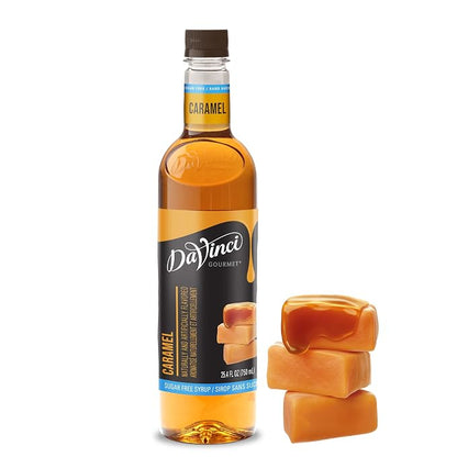 DaVinci Gourmet sugar-free caramel syrup bottle