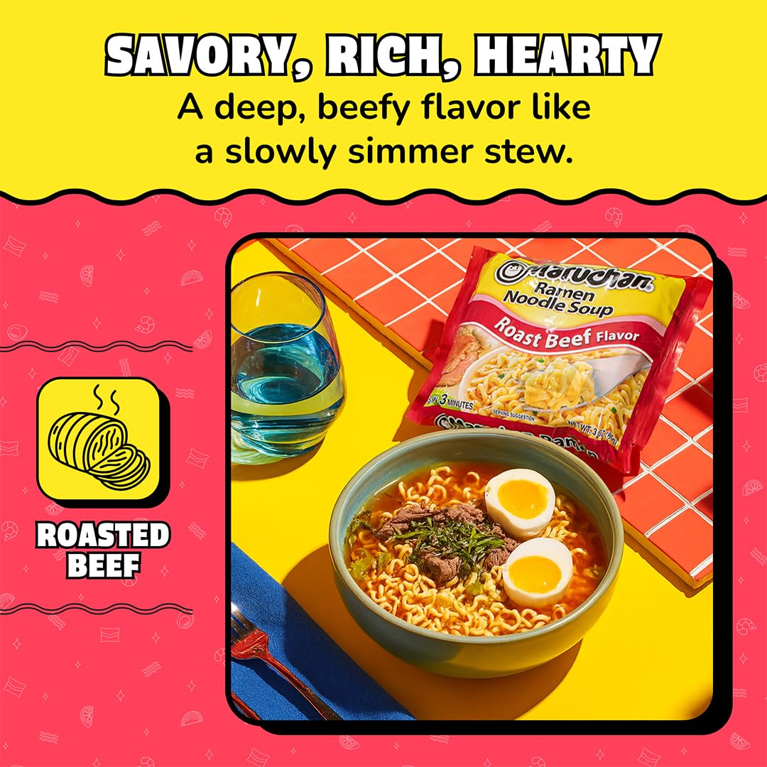 Maruchan 24-pack ramen noodle soup for pantry stocking
