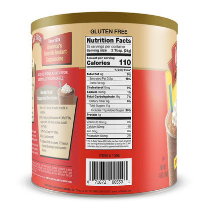 Caffe D'Vita Mocha Cappuccino Hot or Iced 4 lbs (2 pack)