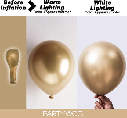 12-inch gold balloons for arches and garlands
