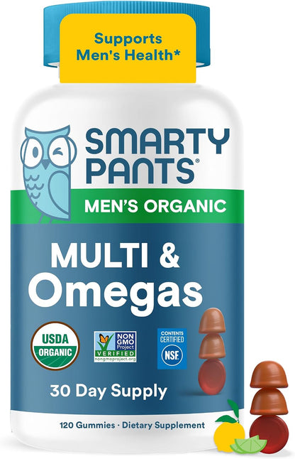 Organic men's multivitamin gummies with probiotics