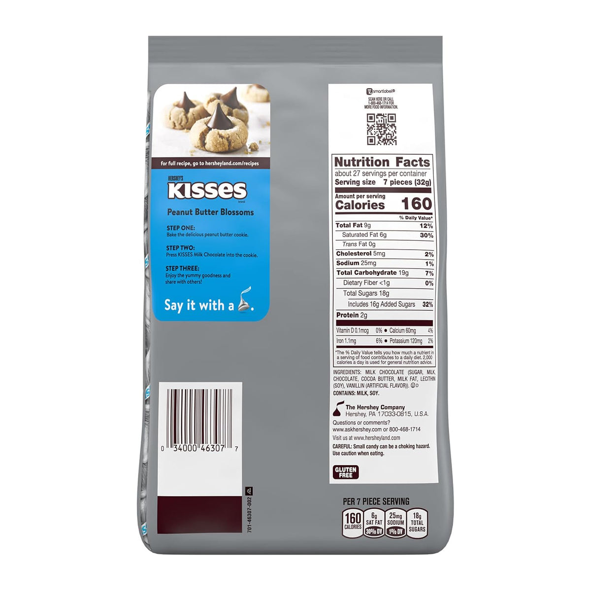 HERSHEY'S KISSES chocolate candies for candy bowls and favors