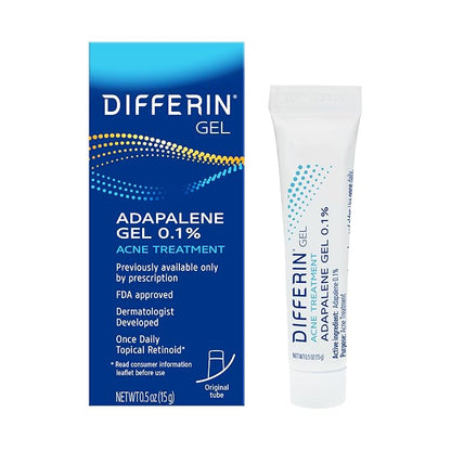 Differin acne retinoid treatment gel 15g tube