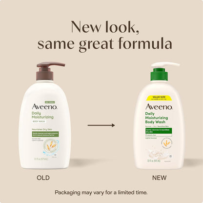 Aveeno moisturizing body wash with prebiotic oat