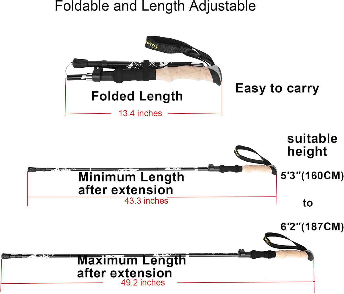 A ALAFEN hiking pole with EVA foam handle