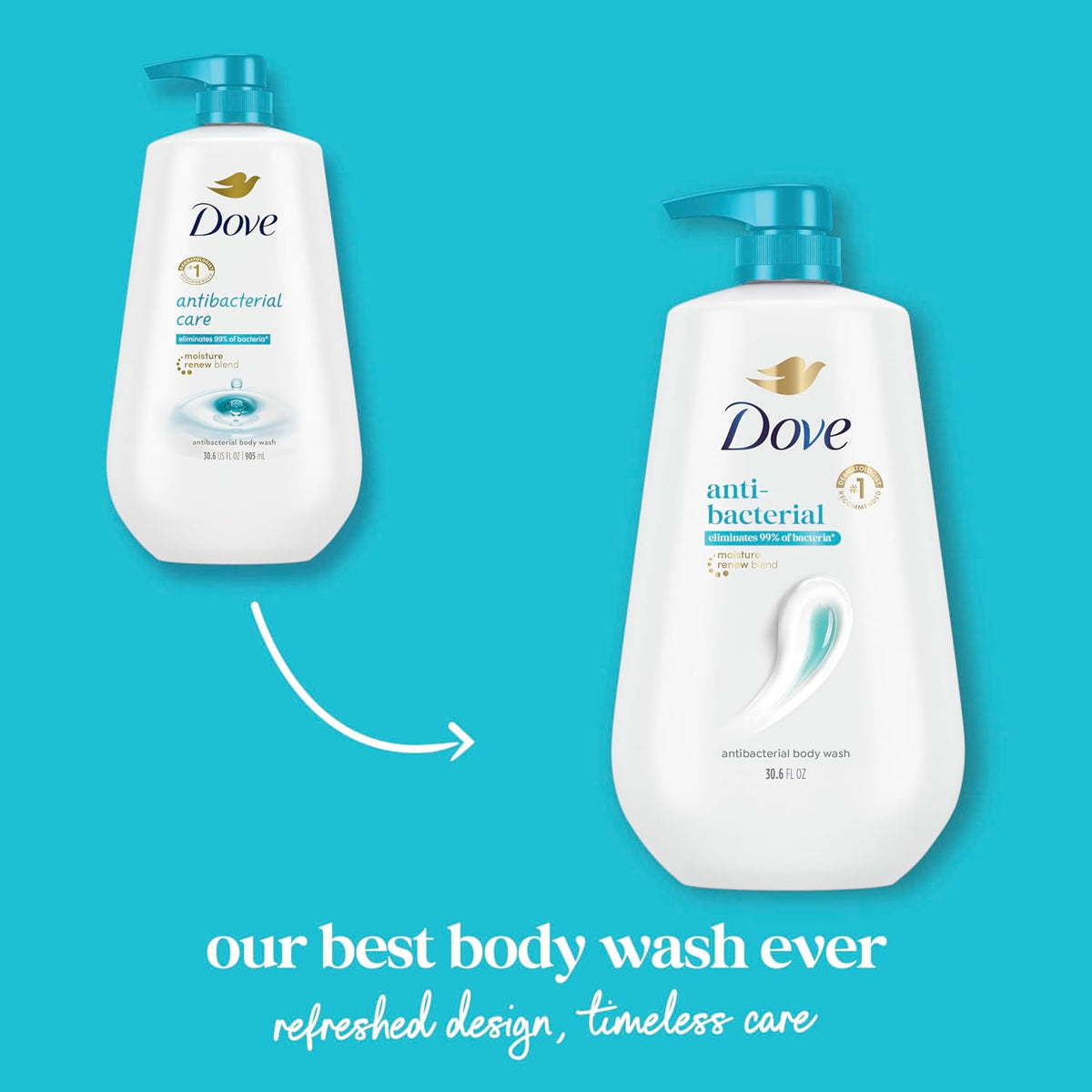 Dove antibacterial body cleanser with Moisture Renew Blend