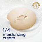 Dove creamy soap bars with vanilla scent