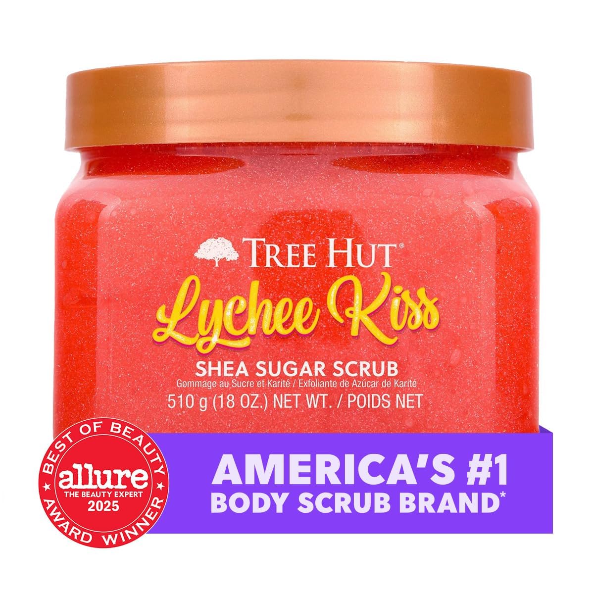 Lychee Kiss body scrub for smooth skin