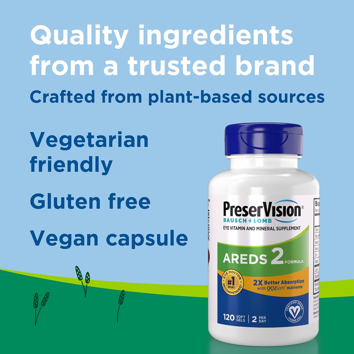 PreserVision AREDS 2 supplement bottle packaging details