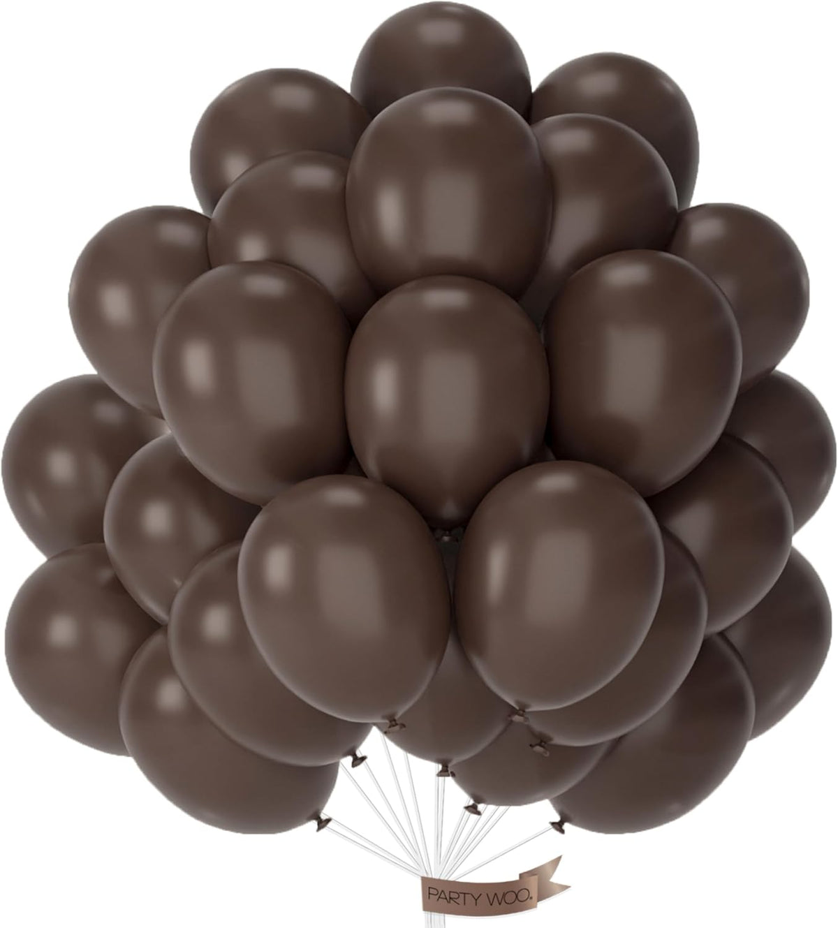 Boho coffee neutral latex balloons for events