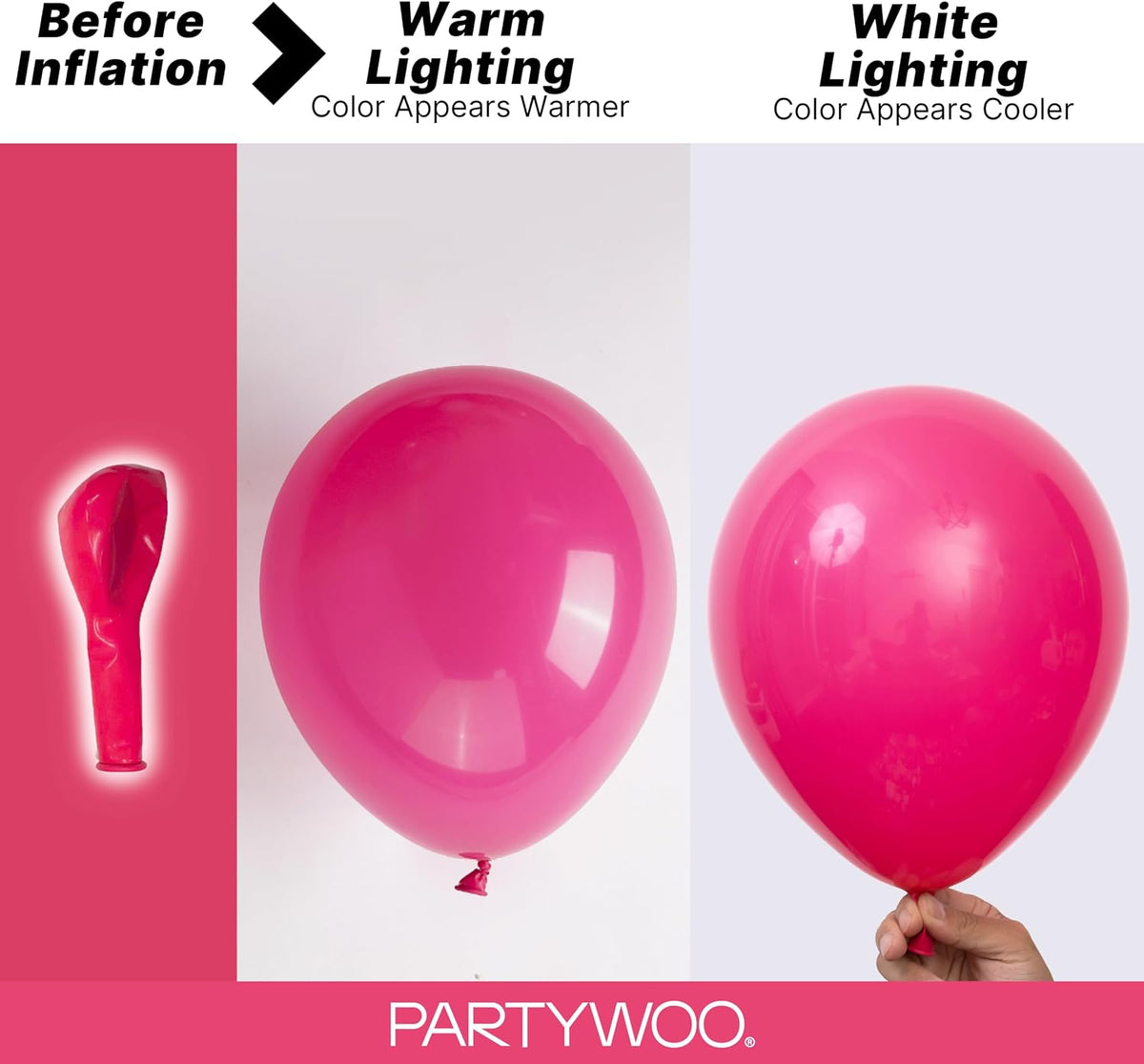 PartyWoo pink balloon decorations for events
