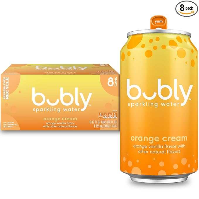 Bubly Orange Creamsicle sparkling water 8 pack