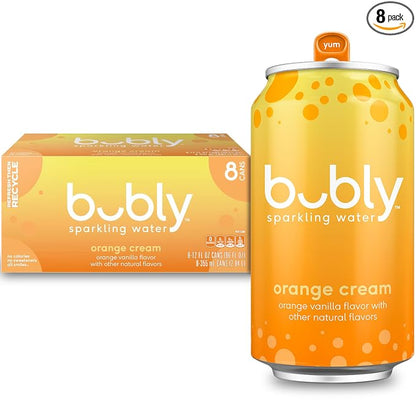 Bubly Orange Creamsicle sparkling water 8 pack
