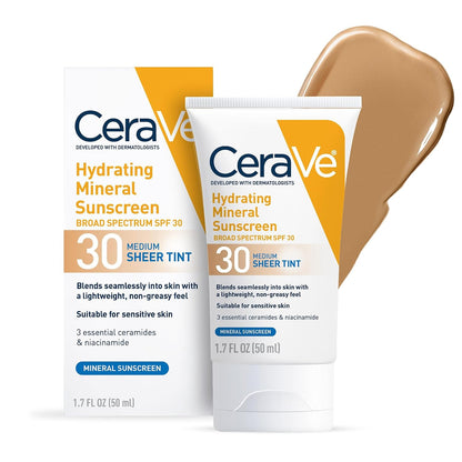 CeraVe mineral SPF 30 tinted moisturizer for face