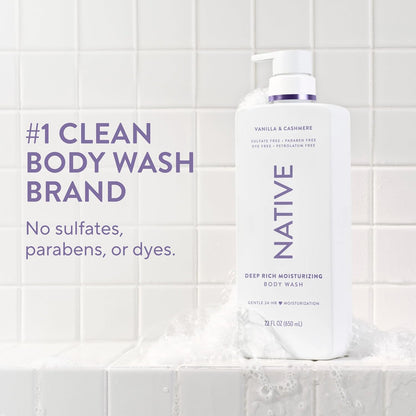 Creamy hydrating body wash with shea butter