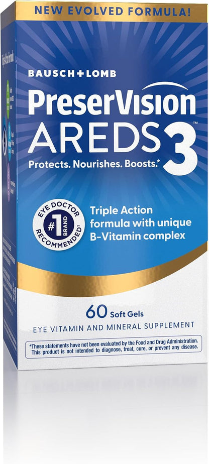 PreserVision AREDS3 macular supplement front label
