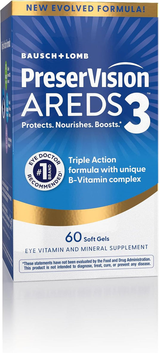 PreserVision AREDS3 macular supplement front label