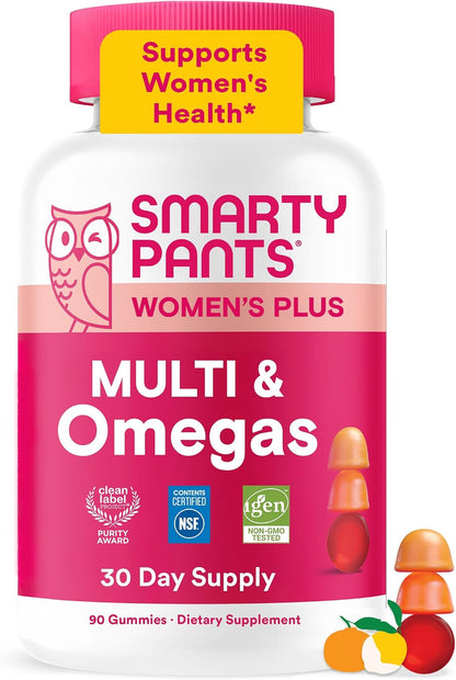 Women's multivitamin gummies with omega 3 DHA EPA