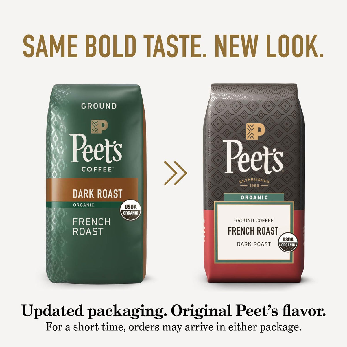 Peet's Organic French Roast premium ground coffee