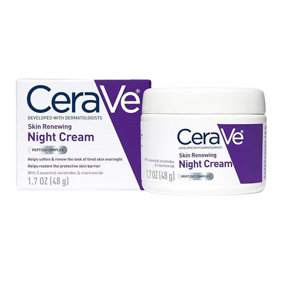 CeraVe Skin Renewing Night Cream 1.7 oz jar
