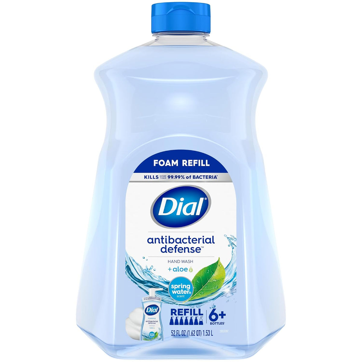 Dial 52 fl oz foaming hand soap refill Spring Water scent