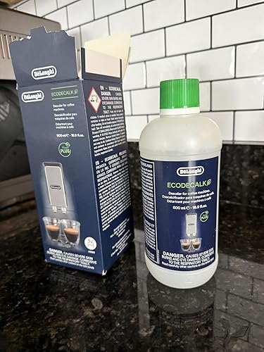 Visit the De'Longhi Store — De'Longhi EcoDecalk Descaler, Eco-Friendly Universal Descaling Solution for Coffee & Espresso Machines, 2-Pack (1 use per pack)