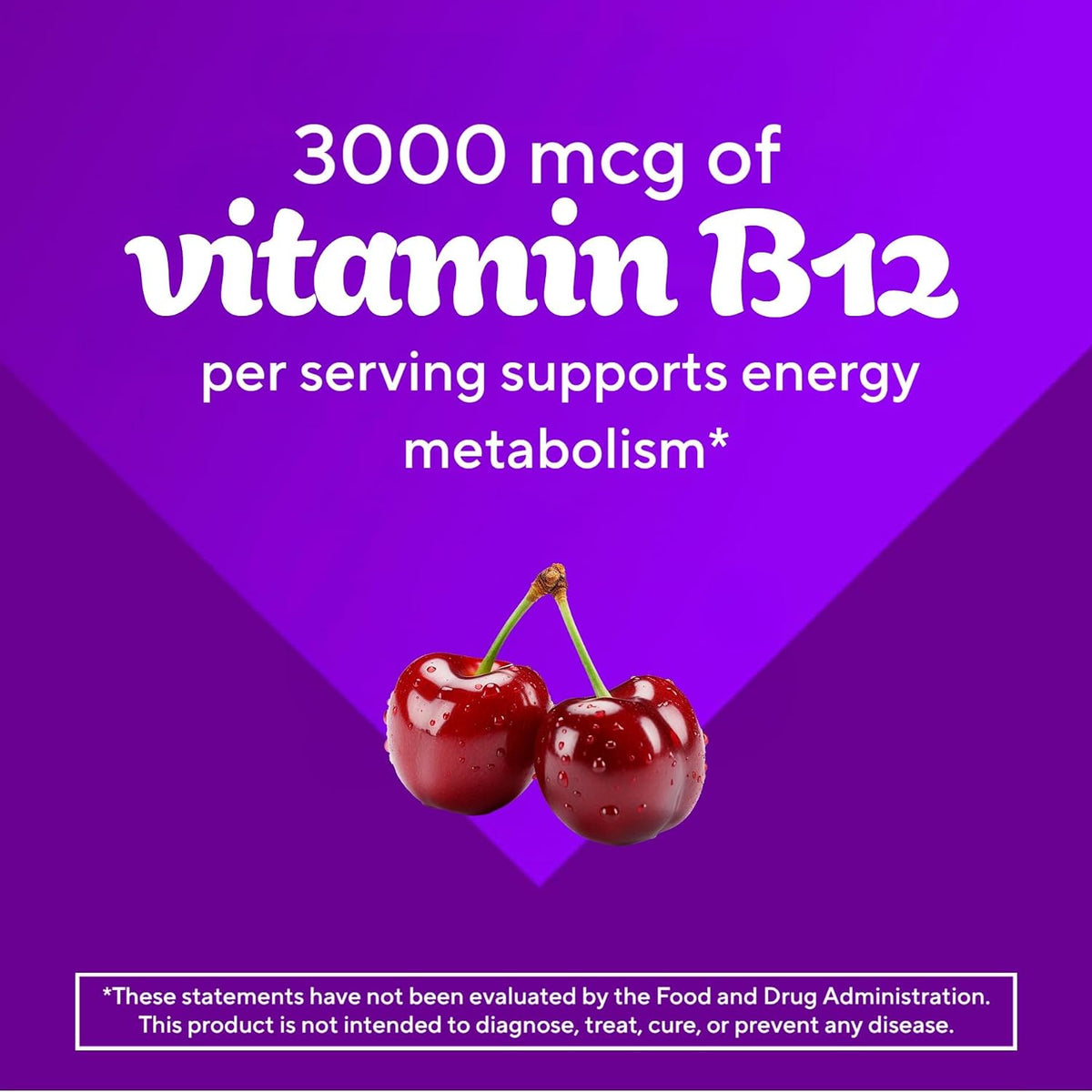 Vitafusion B12 gummies dietary supplement packaging