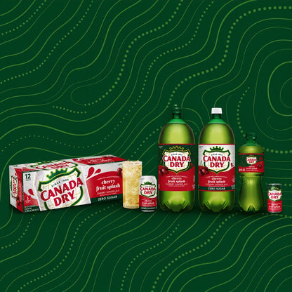 Canada Dry Zero Sugar Cherry Ginger Ale beverage pack