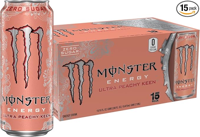 Monster Energy Ultra Peachy Keen 15 pack cans