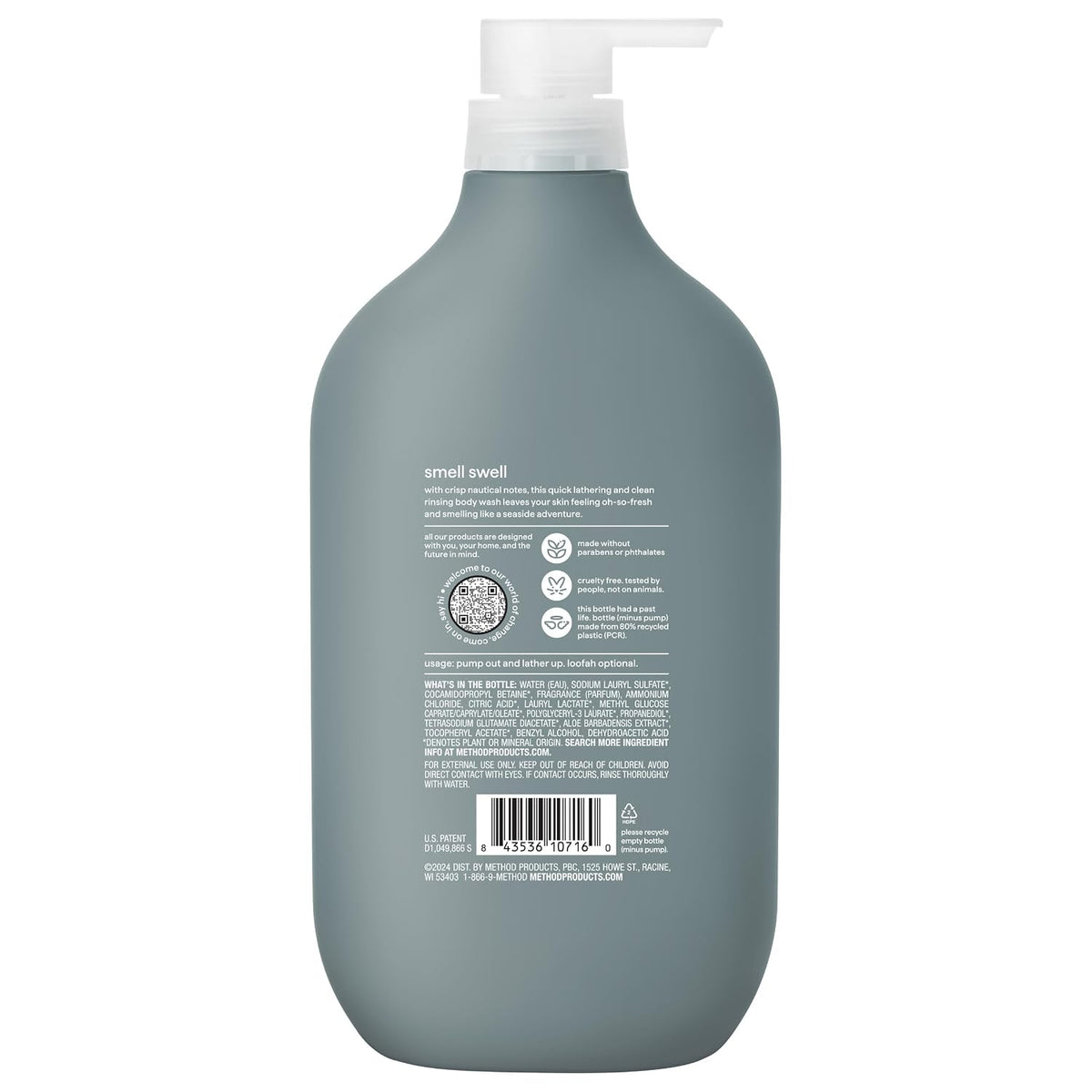 Sea + Surf men’s body cleanser for daily shower use