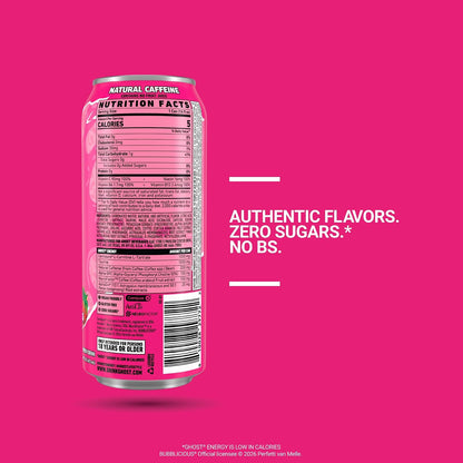 GHOST Bubblicious Strawberry Splash 16 oz cans