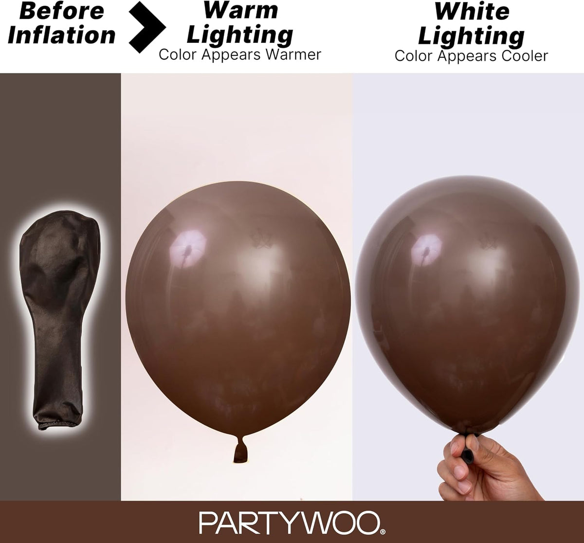 Neutral fall color balloons for wedding and shower styling