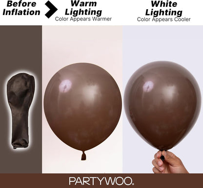 Neutral fall color balloons for wedding and shower styling