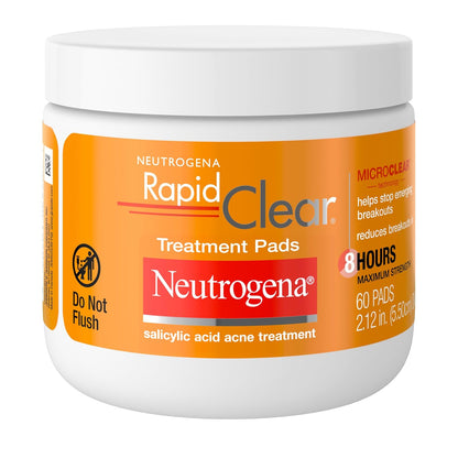 Neutrogena salicylic acid acne pads packaging