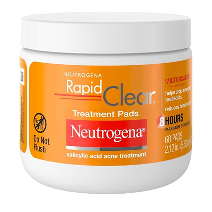 Neutrogena Rapid Clear acne treatment pads 60 count