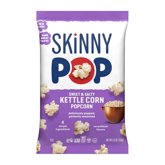 SkinnyPop gluten free dairy free popcorn snack